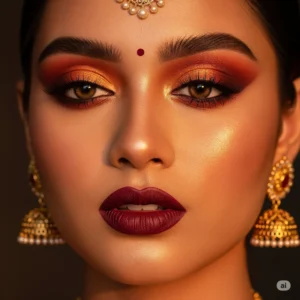  Sunset Eyes and Bold Lips