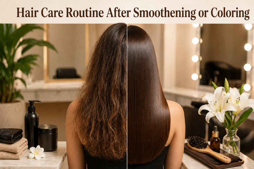 Hair Care Routine After Smoothening or Coloring